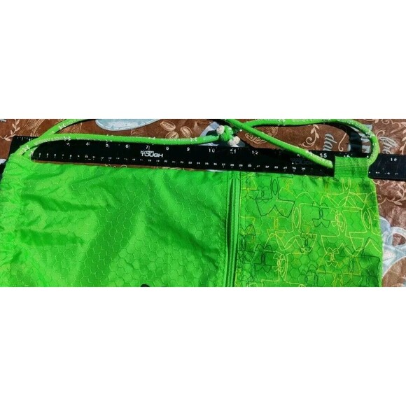 Under Armour Backpack Green Drawstring Tote Bag RN#104409 Bookbag - Picture 13 of 14